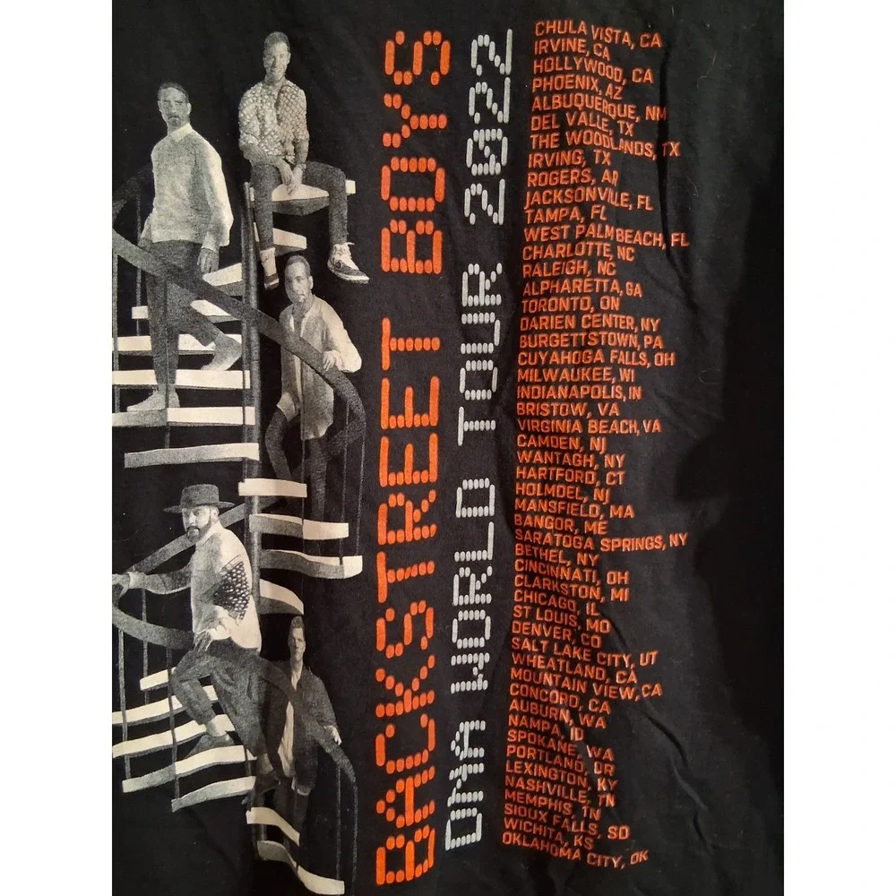 Backstreet Boys 2022 DNA World Tour Tee‎ T-shirt XL EUC